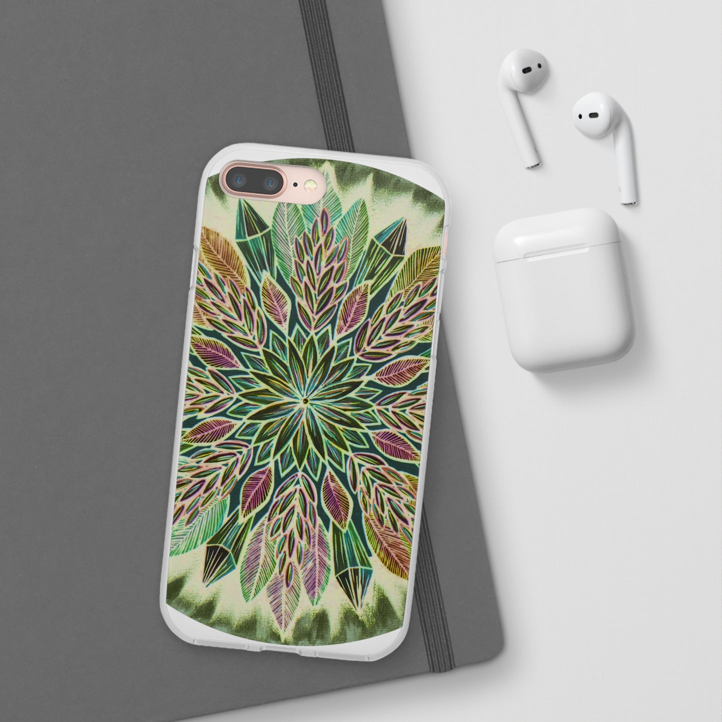 "Krystalhoja Verde" Art Phone Armor (slim-fit) - Blue Flame Array Phone Case