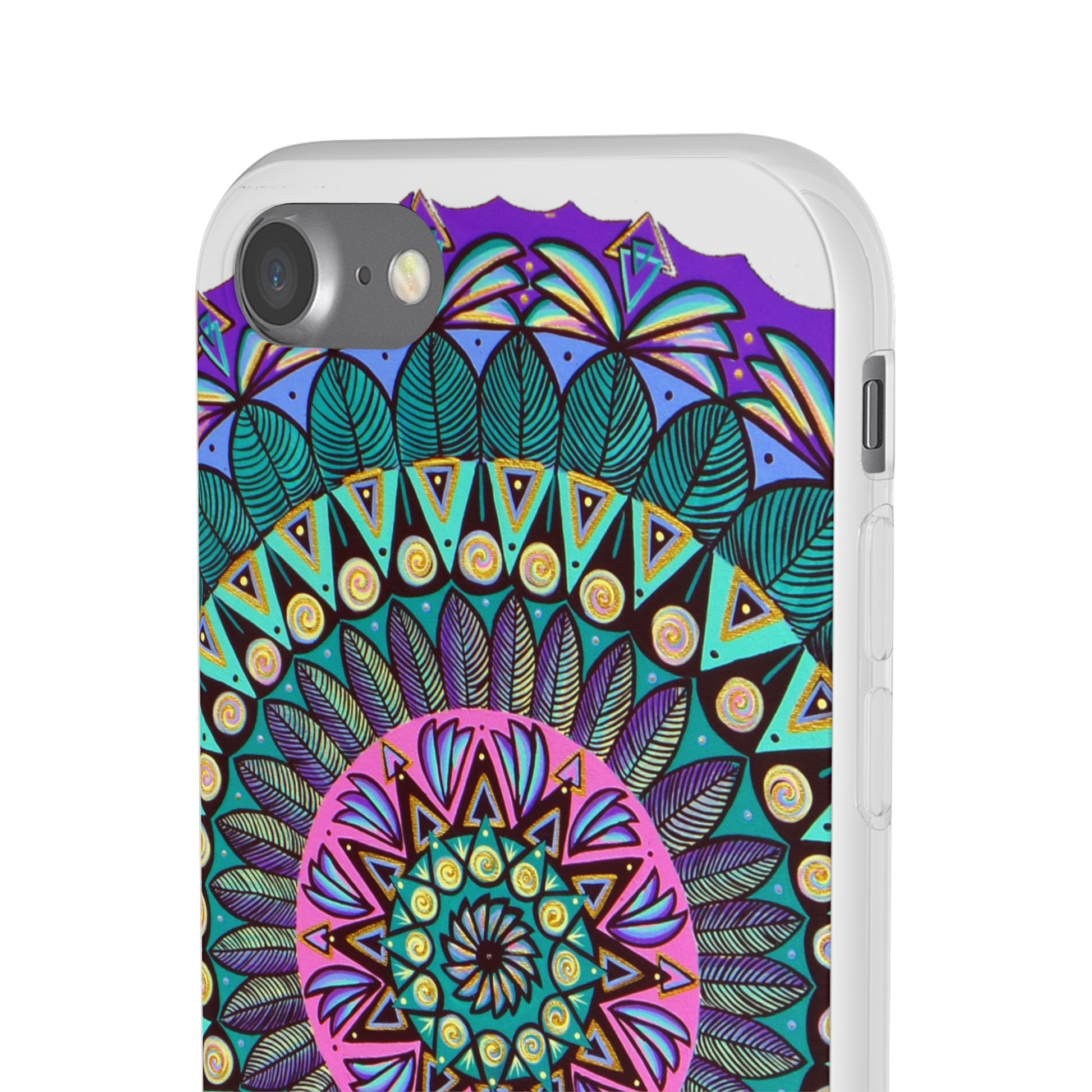 "Mandaladiosa" Art Phone Armor (slim-fit) - Blue Flame Array Phone Case