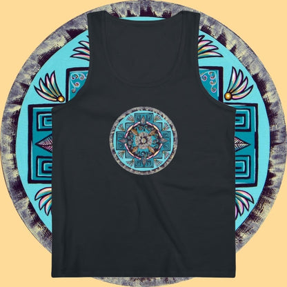 "Hojachakana" Lords Organic Tank Top - Blue Flame Array Tank Top