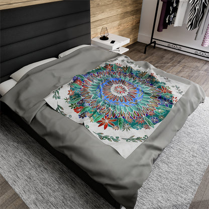 "Mandalavida Blanka" Dreamcatcher Blanket