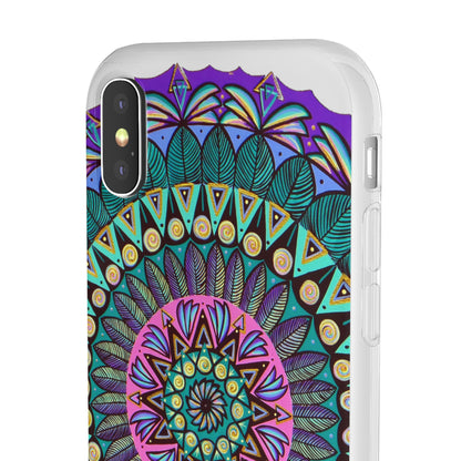 "Mandaladiosa" Art Phone Armor (slim-fit) - Blue Flame Array Phone Case