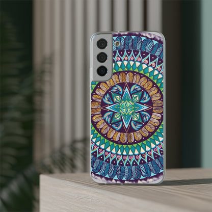 "AquilazurA Kryst'dala" Art Phone Armor (slim-fit) - Blue Flame Array Phone Case