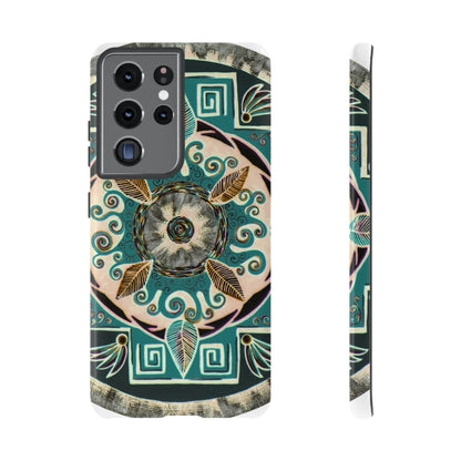 "Hojachakanazura" Art Phone Armor - Blue Flame Array Samsung Galaxy S21 Ultra / Glossy Phone Case