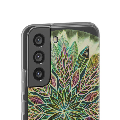 "Krystalhoja Verde" Art Phone Armor (slim-fit) - Blue Flame Array Phone Case