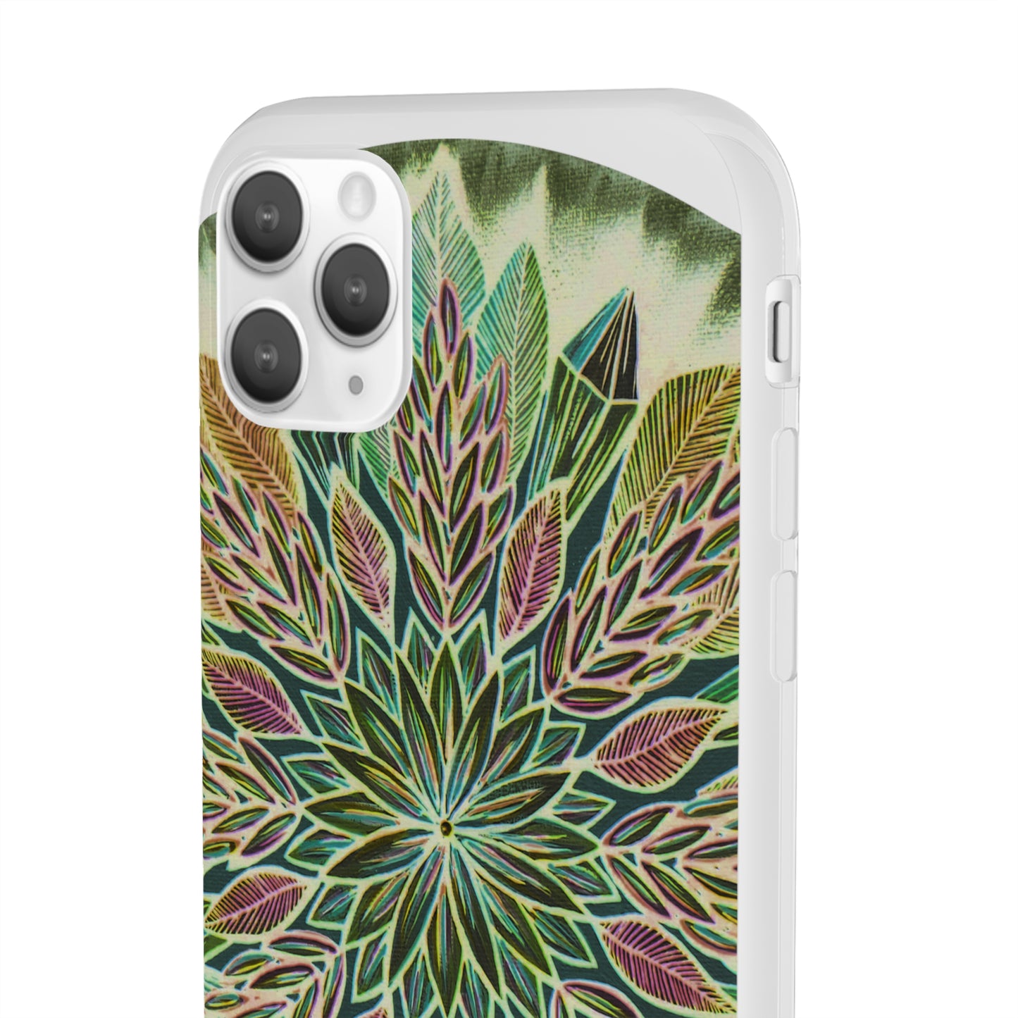 "Krystalhoja Verde" Art Phone Armor (slim-fit) - Blue Flame Array Phone Case