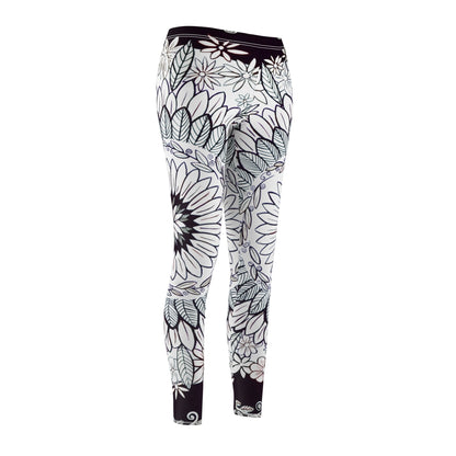 Casual Leggings ~ "Mandalavida Blankanegra"