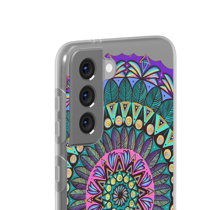 "Mandaladiosa" Art Phone Armor (slim-fit) - Blue Flame Array Phone Case