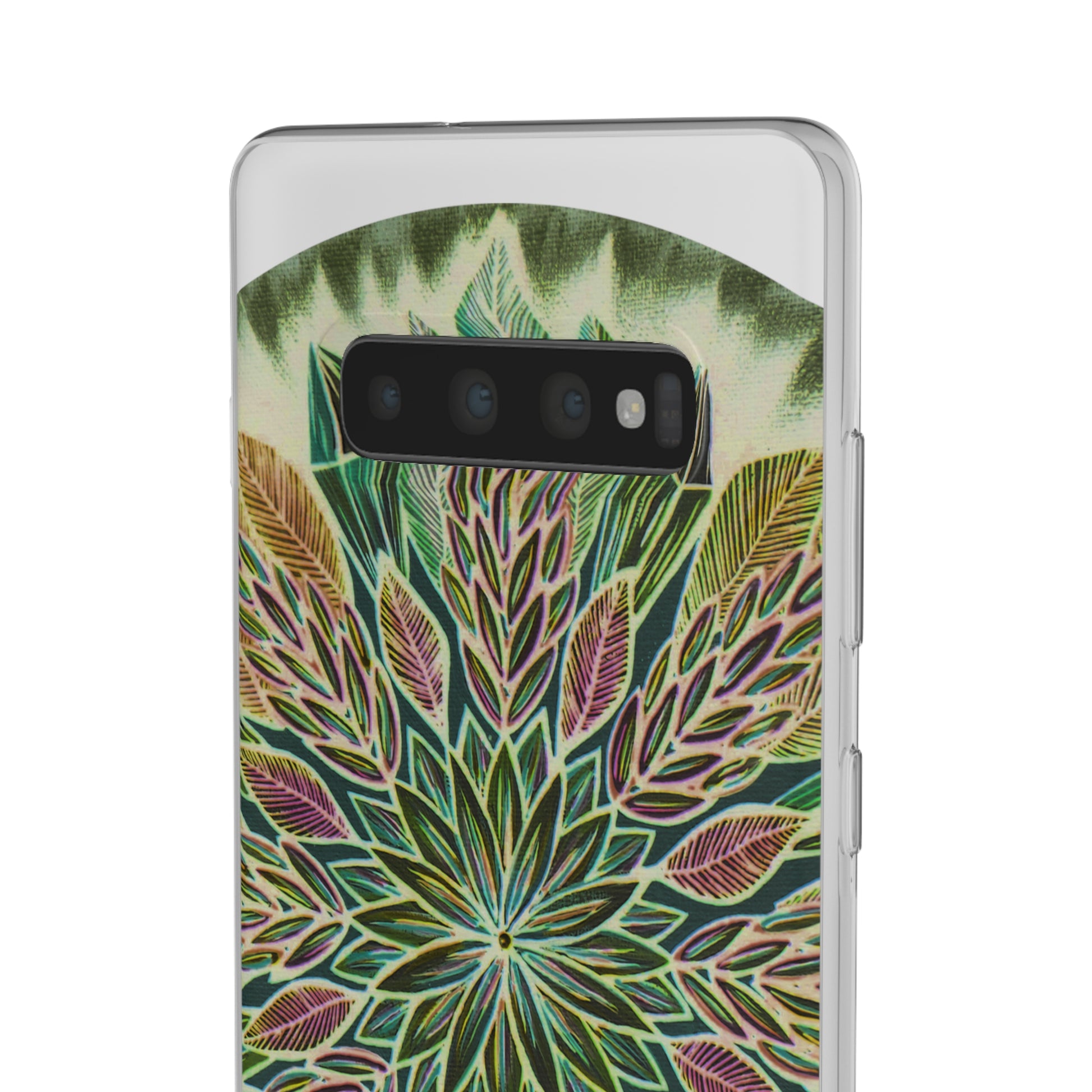 "Krystalhoja Verde" Art Phone Armor (slim-fit) - Blue Flame Array Phone Case