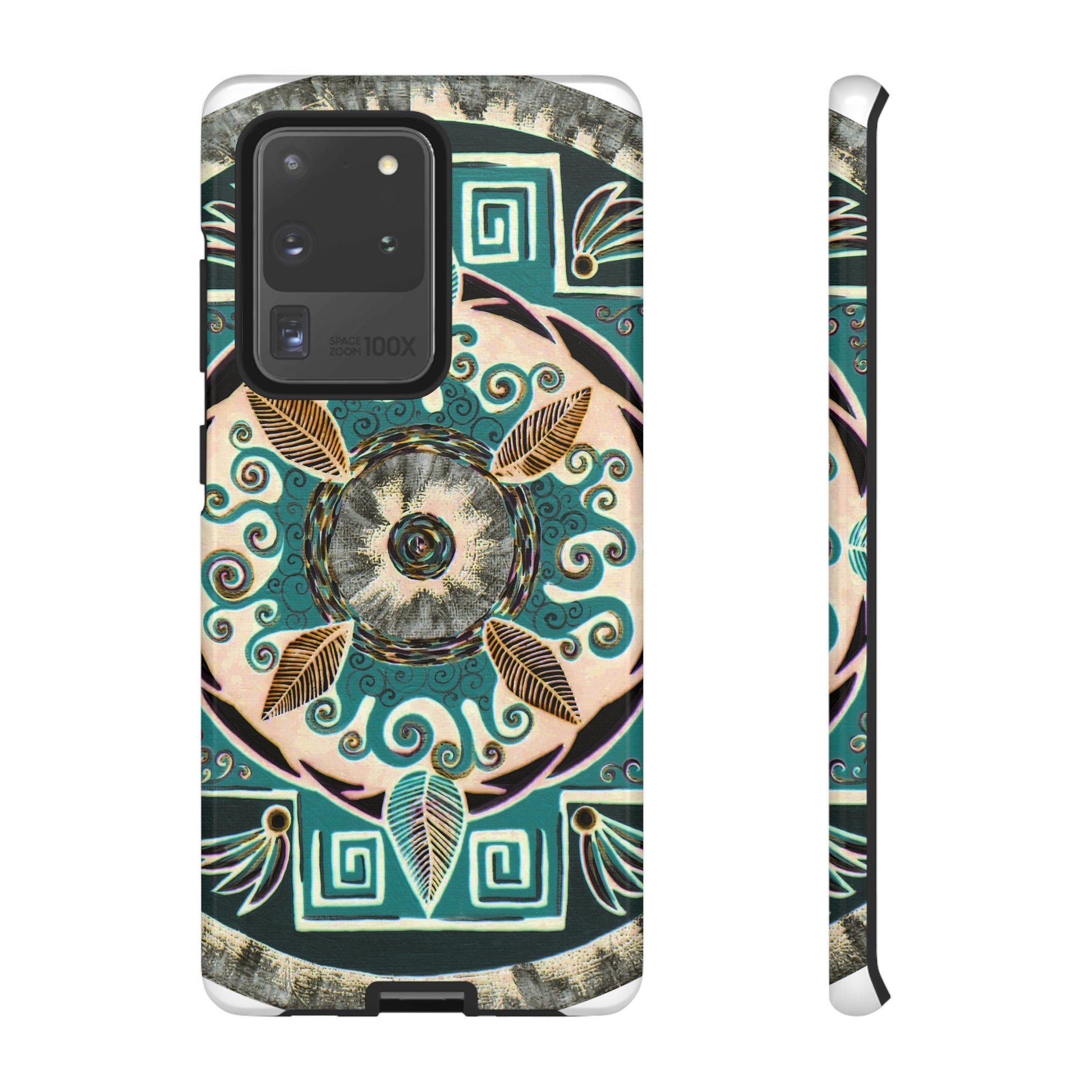 "Hojachakanazura" Art Phone Armor - Blue Flame Array Samsung Galaxy S20 Ultra / Glossy Phone Case