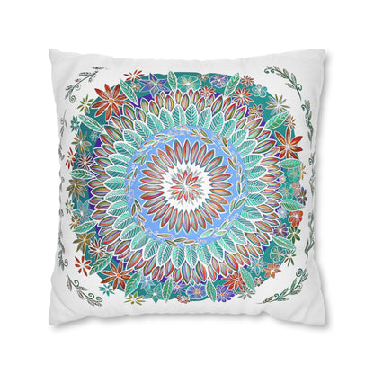 "Mandalavida Blanka" Dreamcatcher Pillow Cover