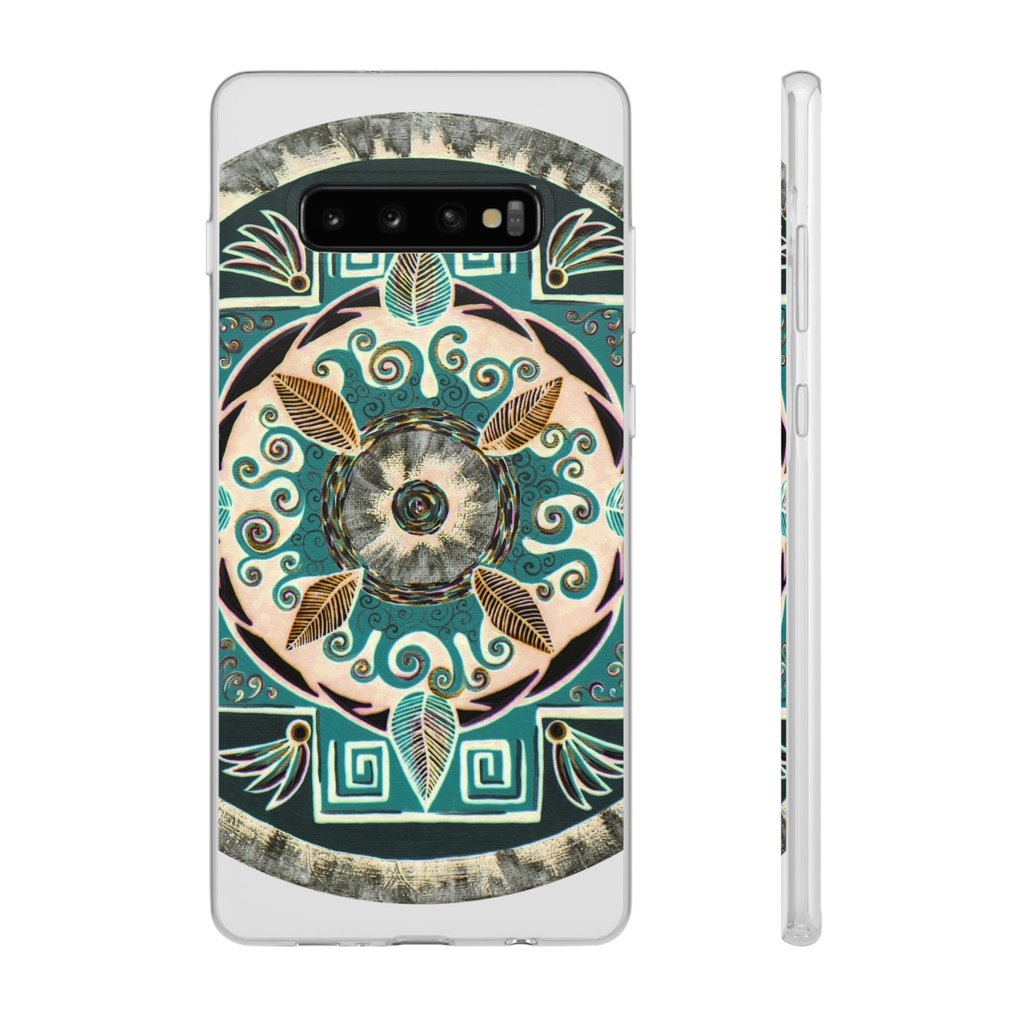 "Hojachakanazura" Art Phone Armor (slim-fit) - Blue Flame Array Samsung Galaxy S10 Plus with gift packaging Phone Case