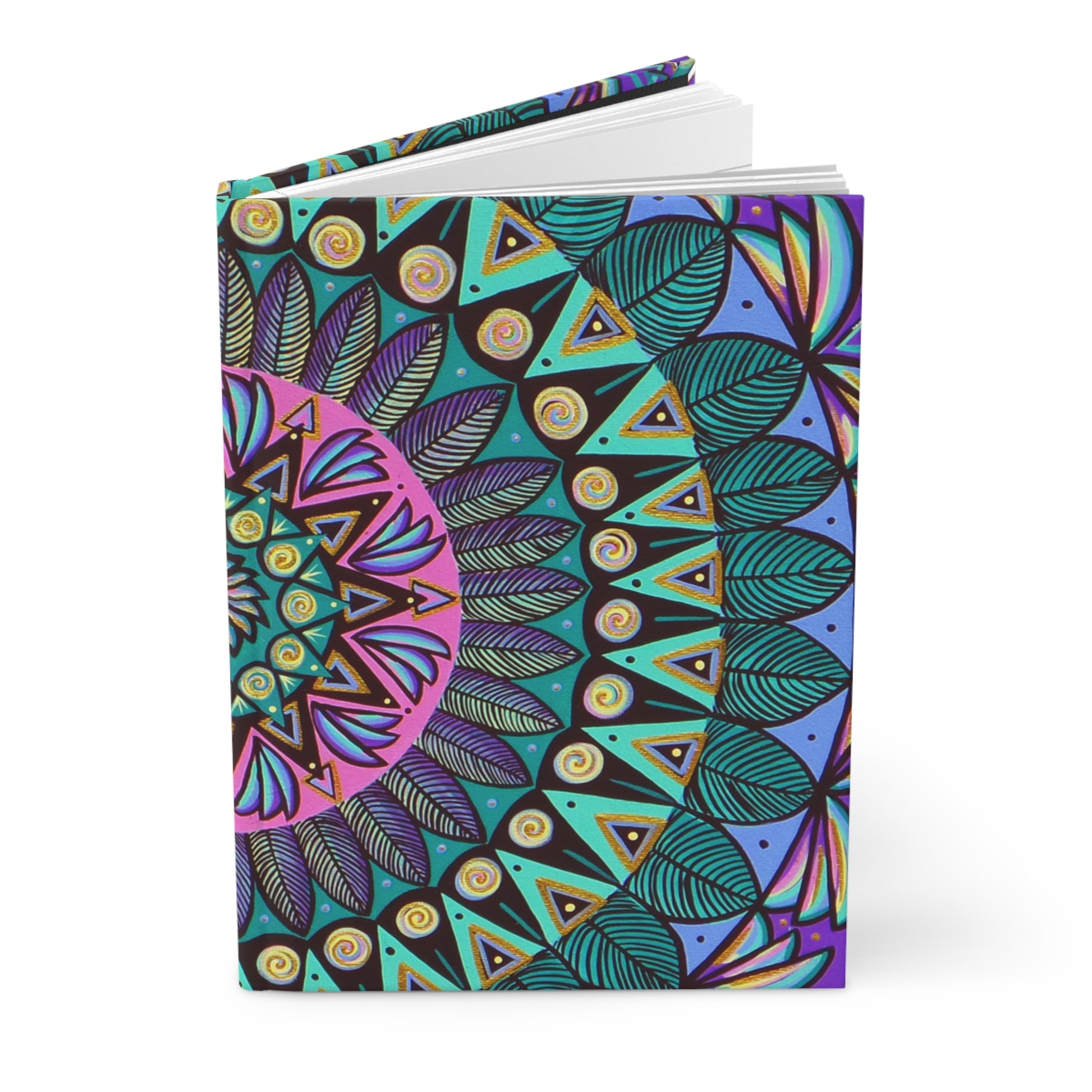 "Mandaladiosa" Hardcover Journal - Blue Flame Array Paper products