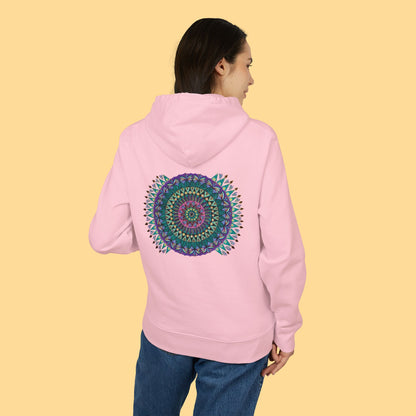 "Mandaladiosa" Organic Cruiser Hoodie (Font&Back Print)