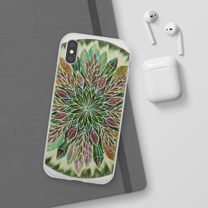 "Krystalhoja Verde" Art Phone Armor (slim-fit) - Blue Flame Array Phone Case