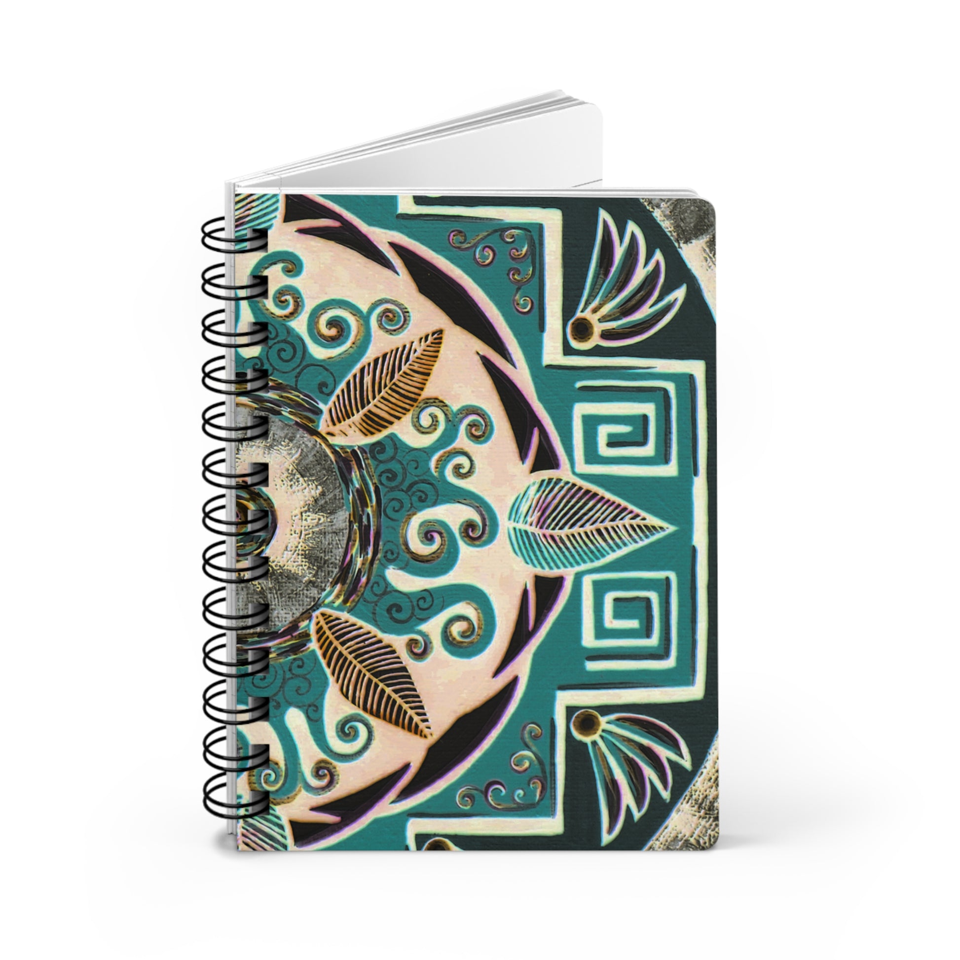 "Hojachakanazura" Spiral Bound Journal - Blue Flame Array Paper products