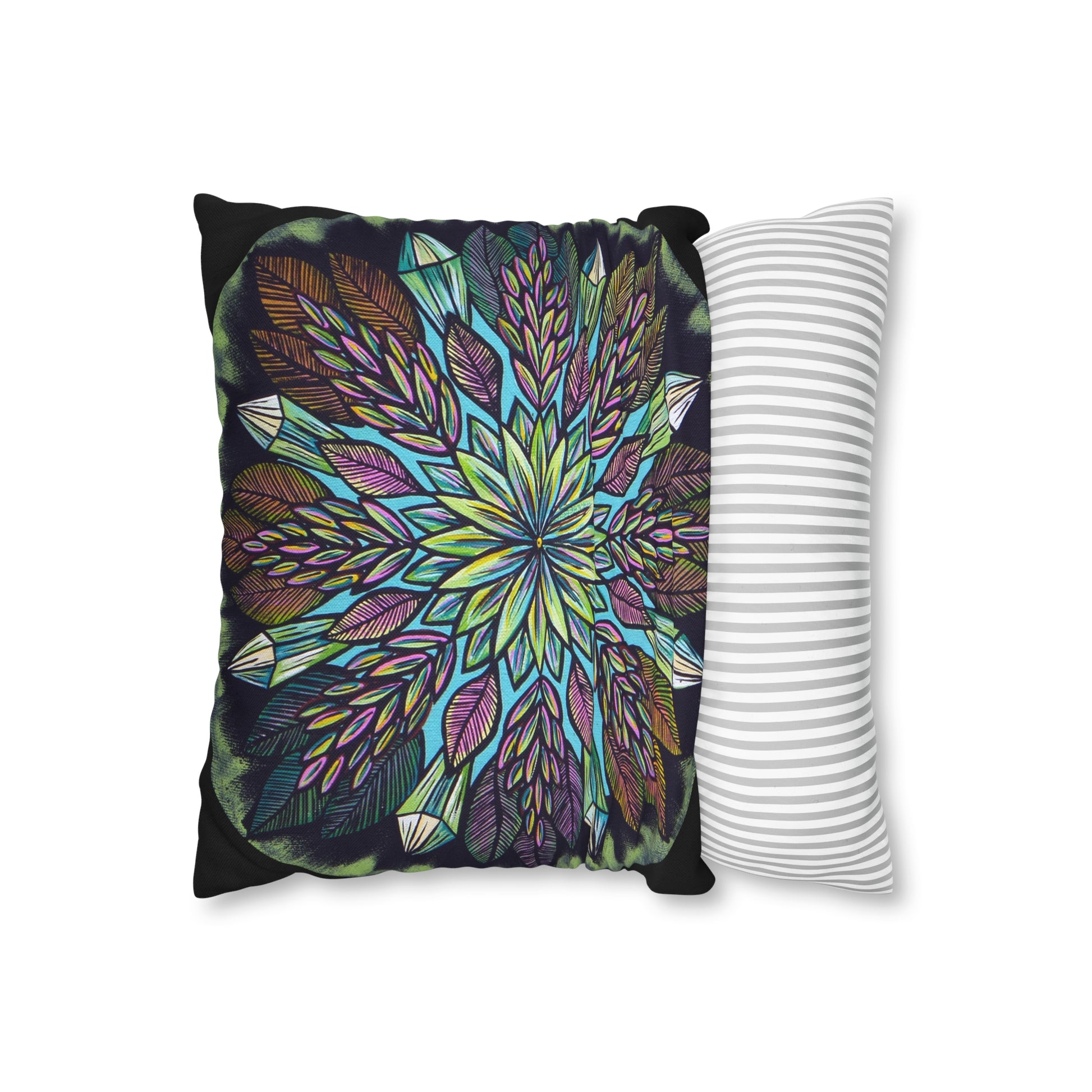 "Krystalhoja" Dreamcatcher Pillow Cover - Blue Flame Array Home Decor