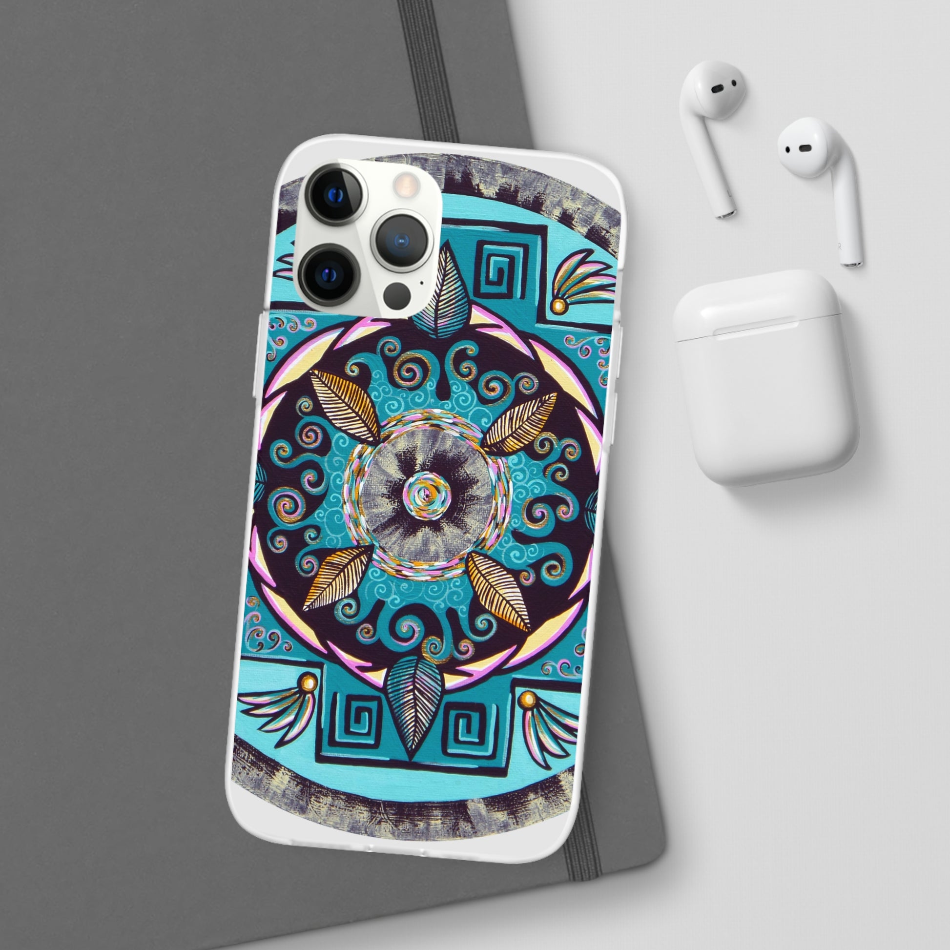 "Hojachakana" Art Phone Armor (slim-fit) - Blue Flame Array Phone Case