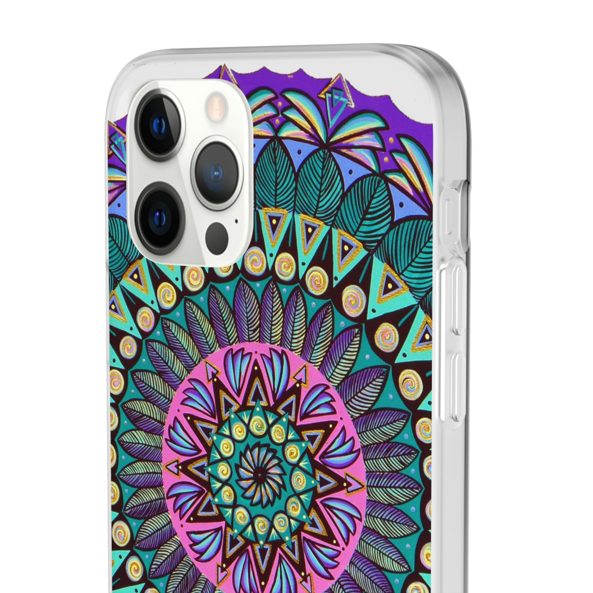 "Mandaladiosa" Art Phone Armor (slim-fit) - Blue Flame Array Phone Case