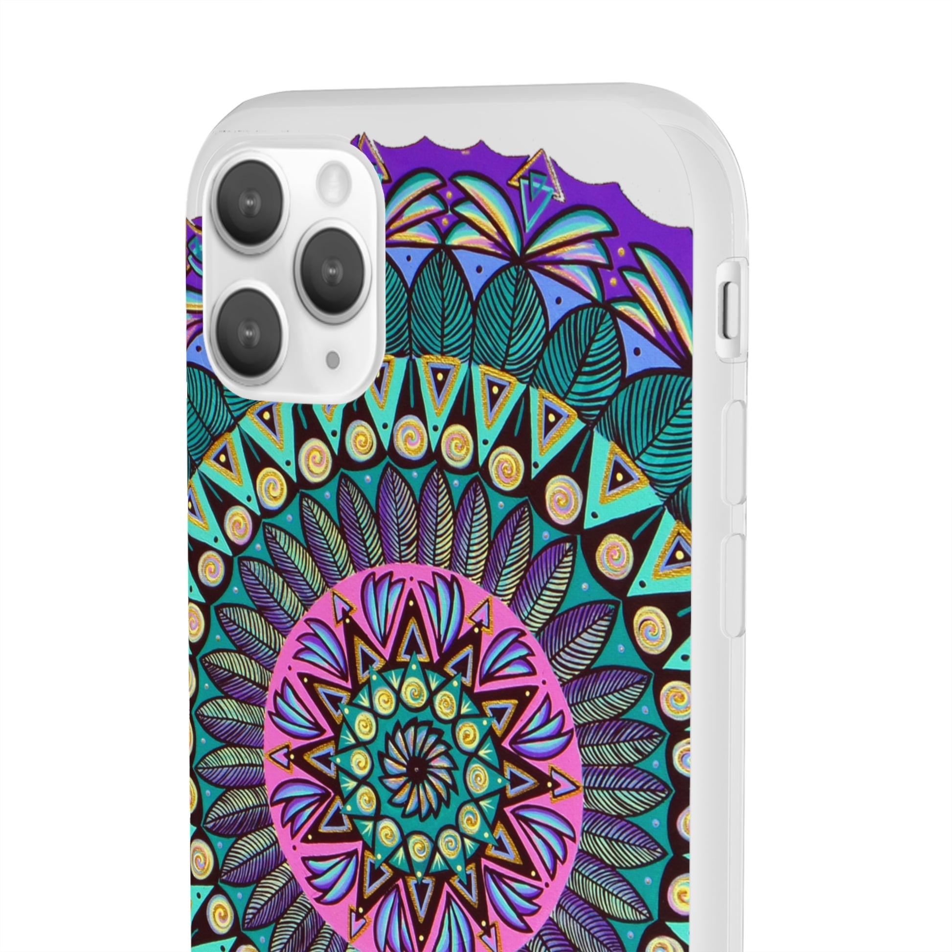 "Mandaladiosa" Art Phone Armor (slim-fit) - Blue Flame Array Phone Case