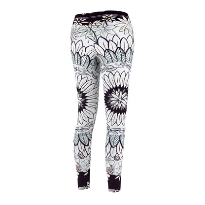 Casual Leggings ~ "Mandalavida Blankanegra"