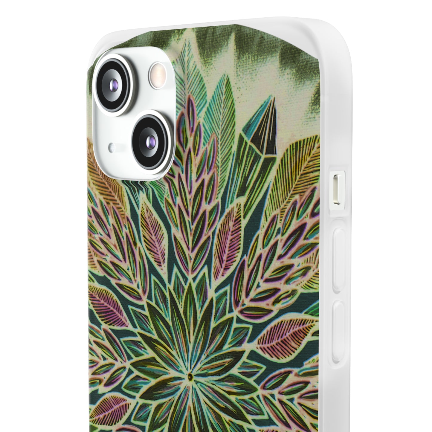 "Krystalhoja Verde" Art Phone Armor (slim-fit) - Blue Flame Array Phone Case