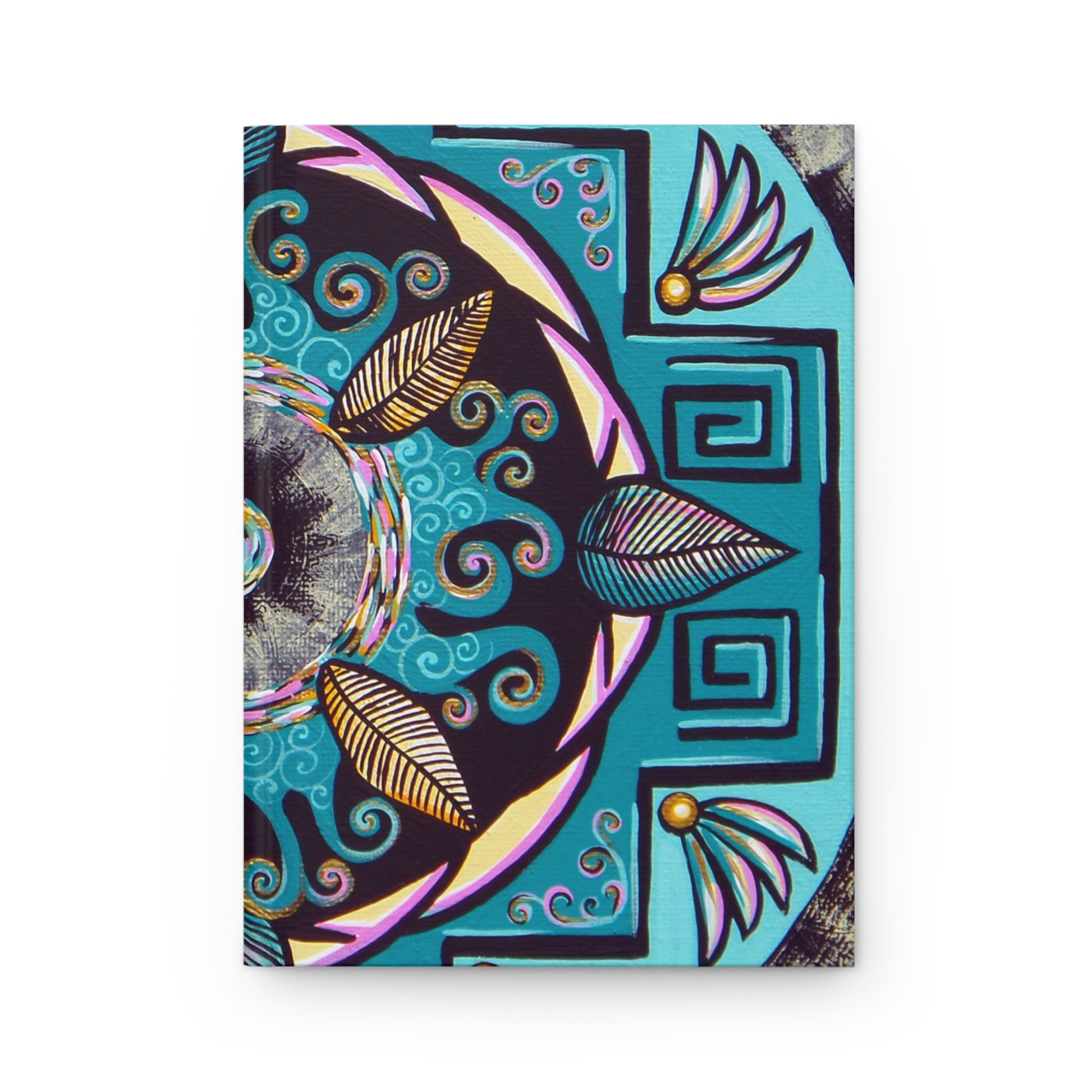 "Hojachakana" Hardcover Journal - Blue Flame Array Paper products