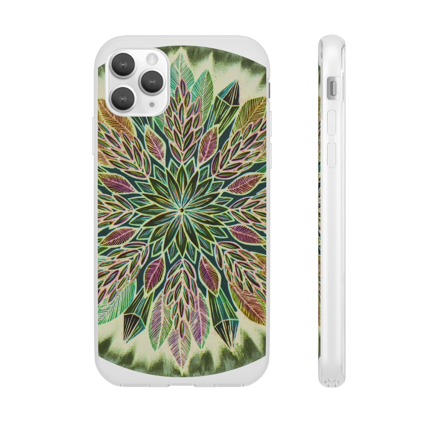 "Krystalhoja Verde" Art Phone Armor (slim-fit) - Blue Flame Array iPhone 11 Pro Max with gift packaging Phone Case