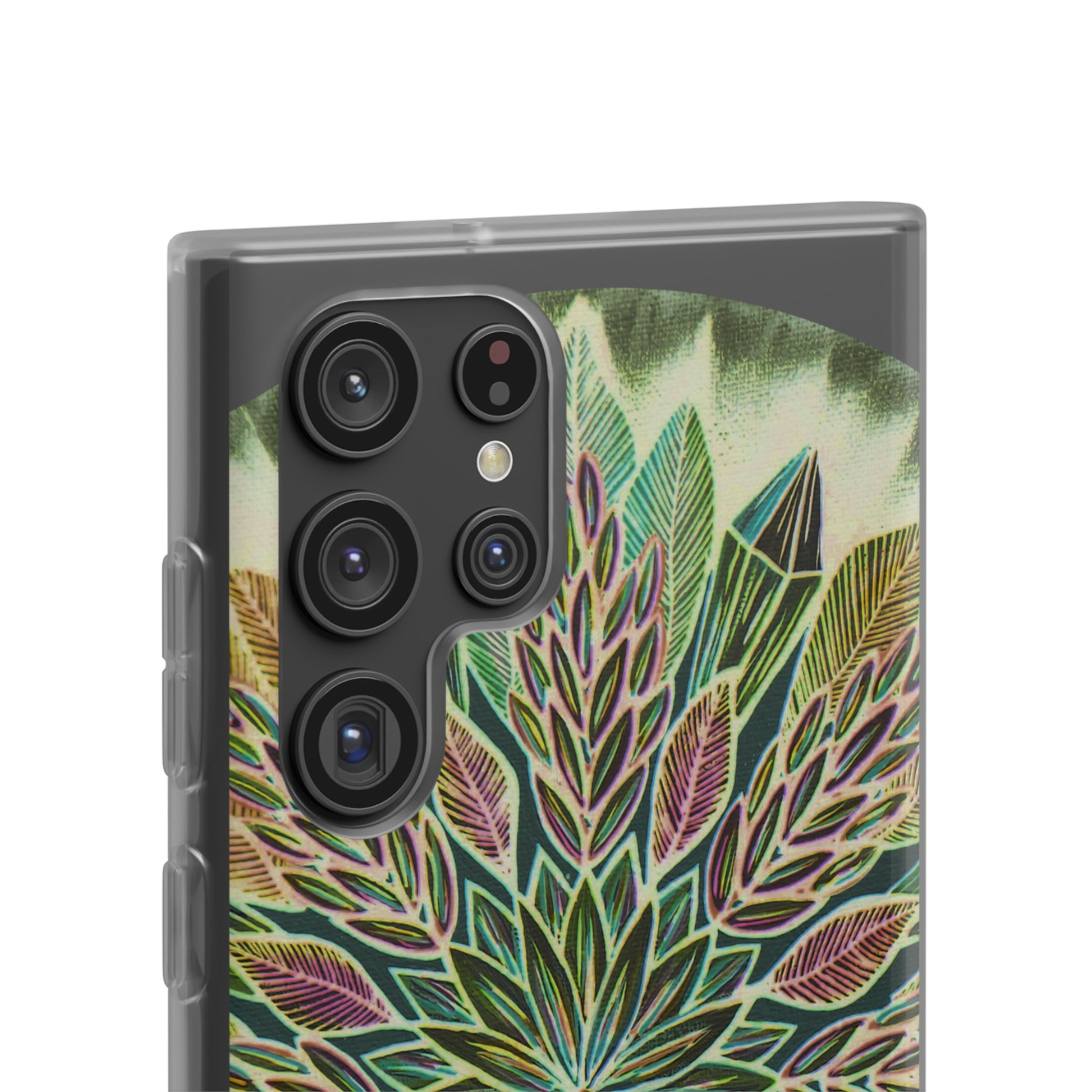 "Krystalhoja Verde" Art Phone Armor (slim-fit) - Blue Flame Array Phone Case