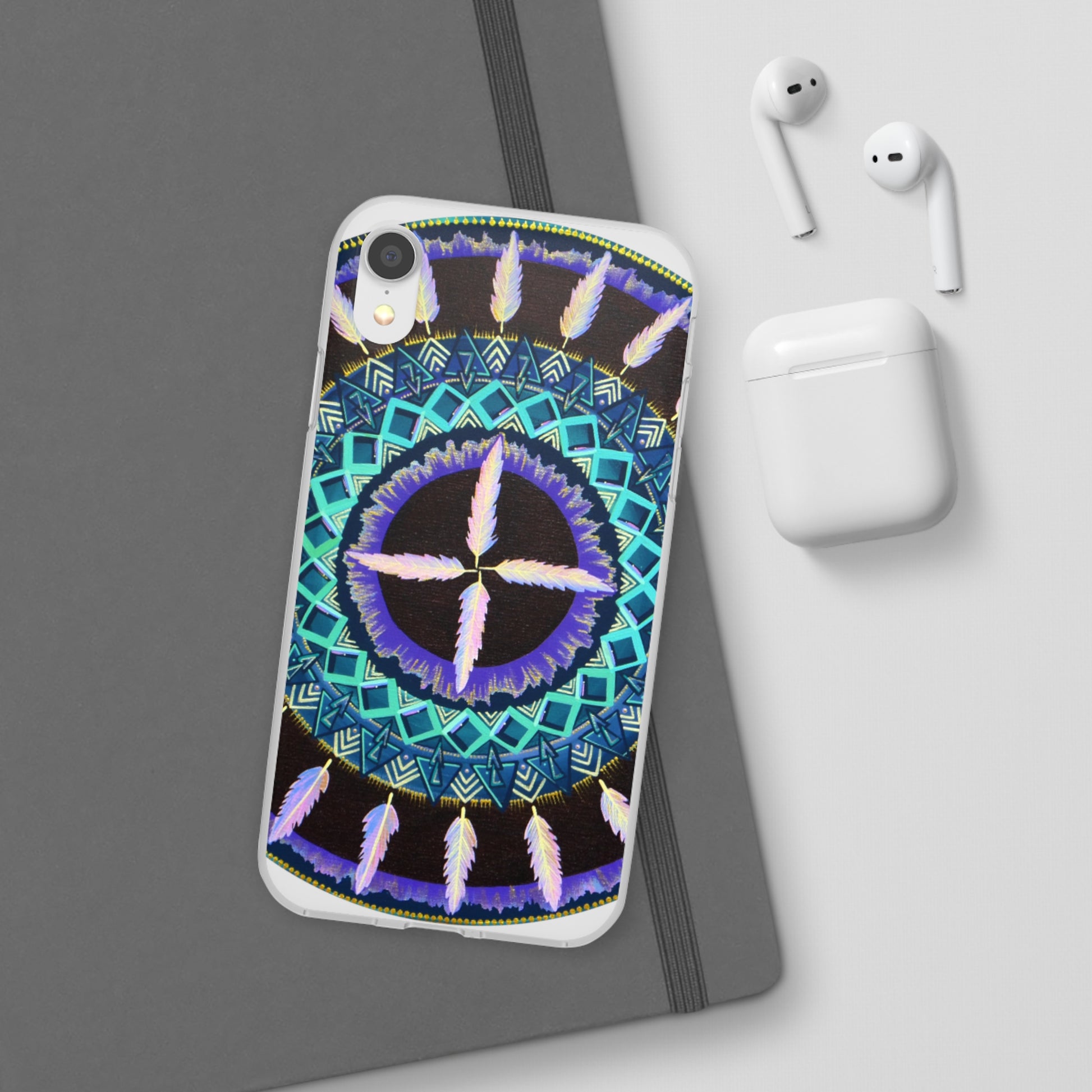 "Cuatro Vientos" Art Phone Armor (slim-fit) - Blue Flame Array Phone Case