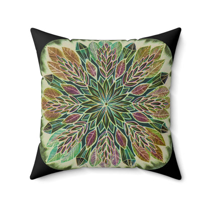 "Krystalhoja Verde" Dreamcatcher Pillow