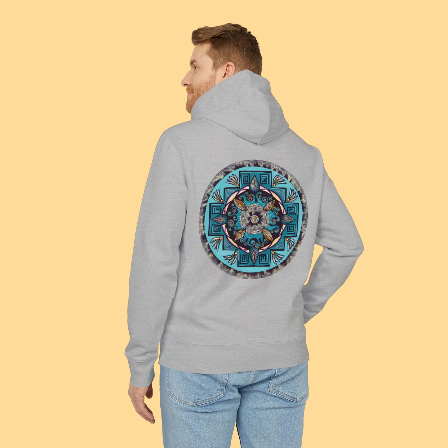 "Hojachakana" Organic Cruiser Hoodie (Font&Back Print)