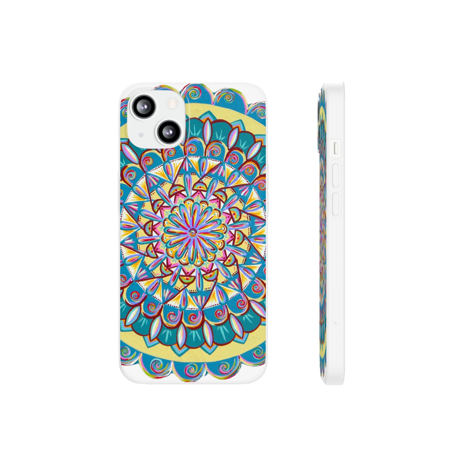 "Almandalayana" Art Phone Armor (slim-fit) - Blue Flame Array iPhone 13 Phone Case