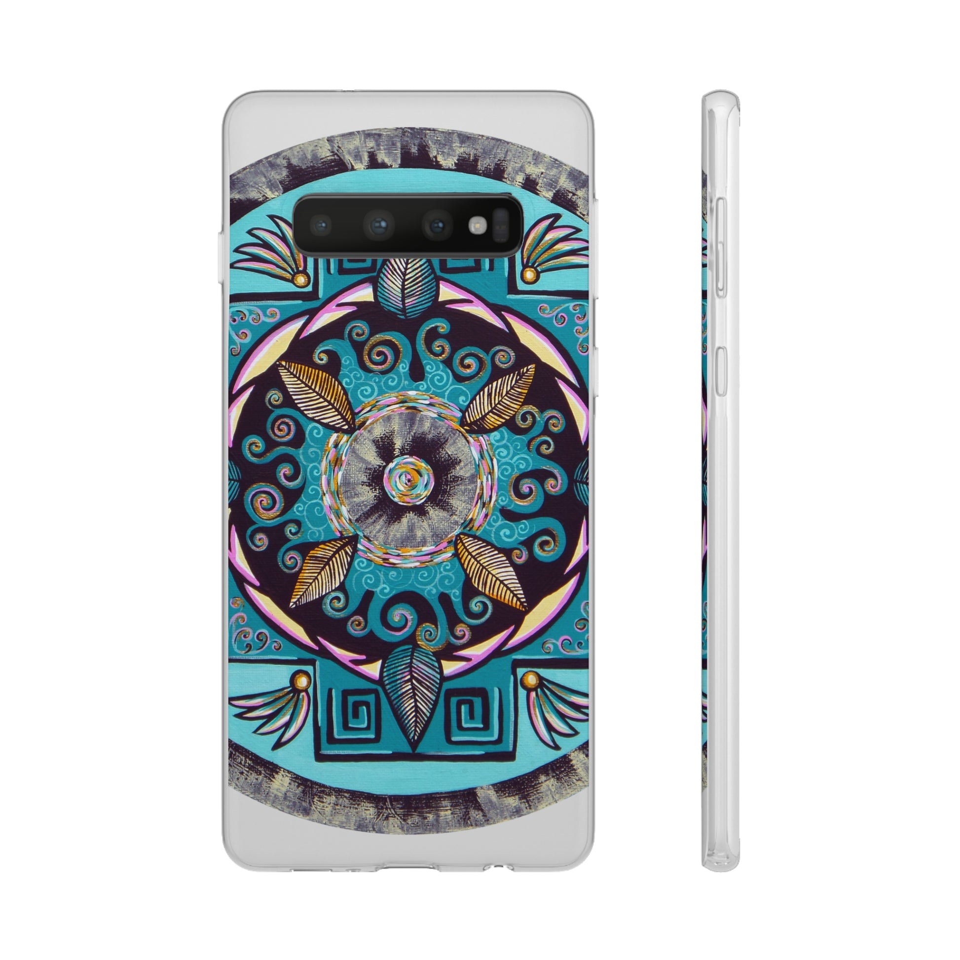 "Hojachakana" Art Phone Armor (slim-fit) - Blue Flame Array Samsung Galaxy S10 Phone Case