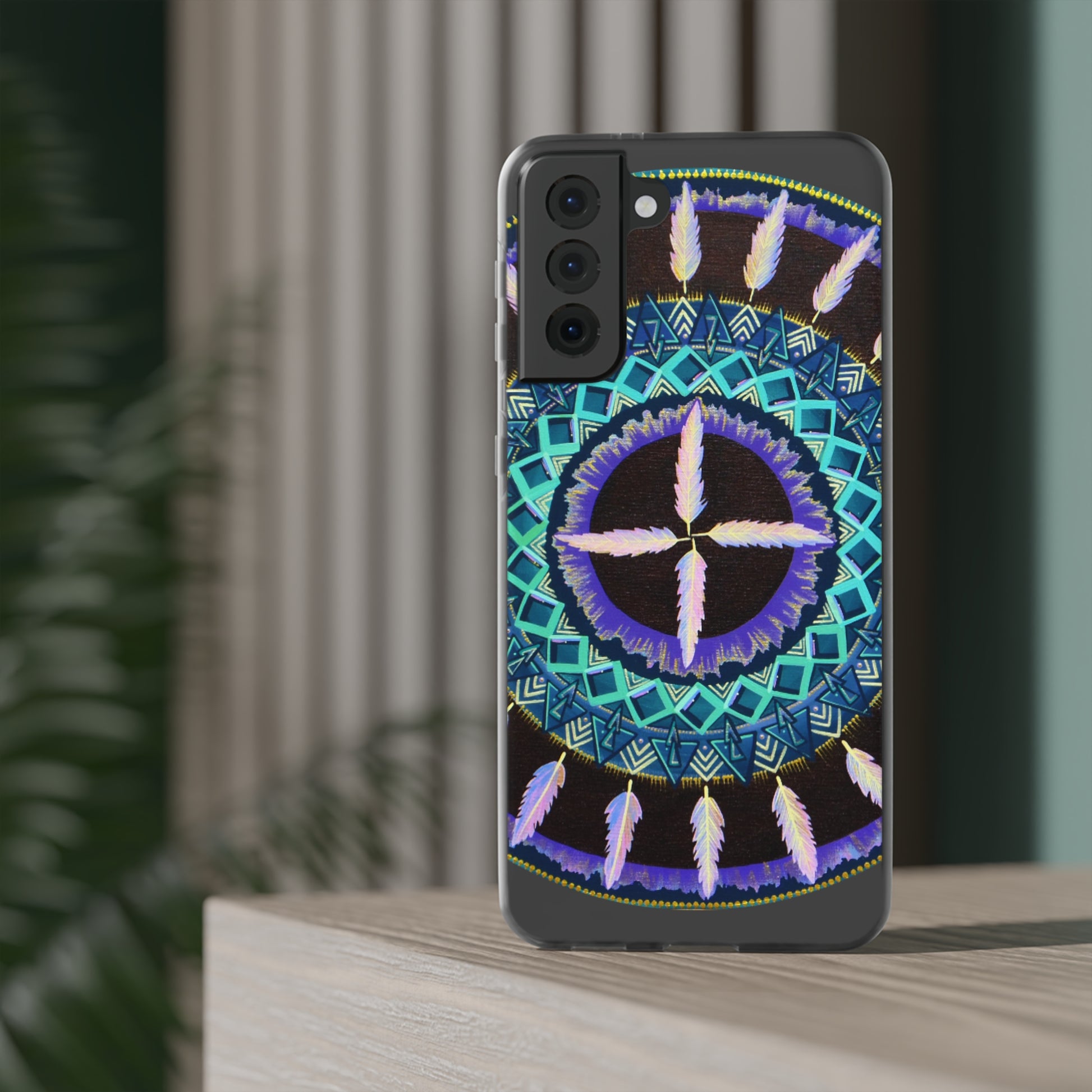 "Cuatro Vientos" Art Phone Armor (slim-fit) - Blue Flame Array Phone Case