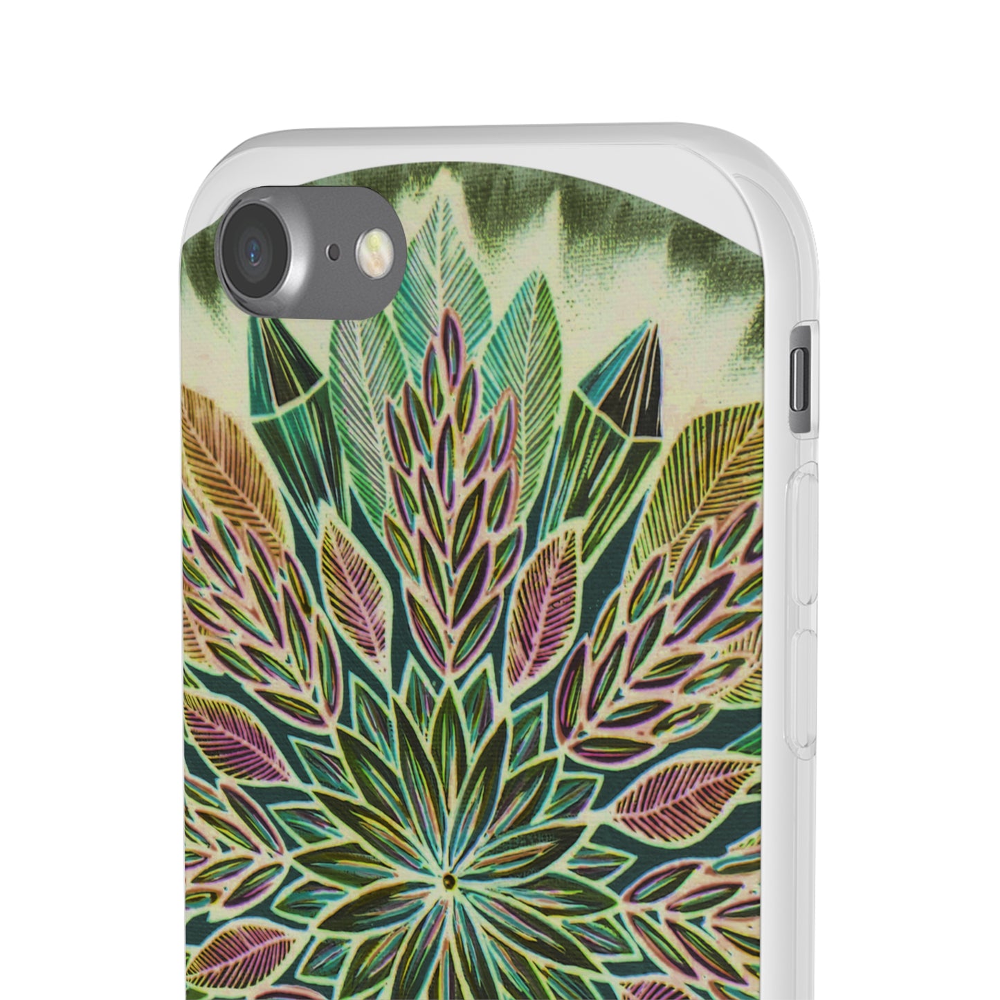 "Krystalhoja Verde" Art Phone Armor (slim-fit) - Blue Flame Array Phone Case