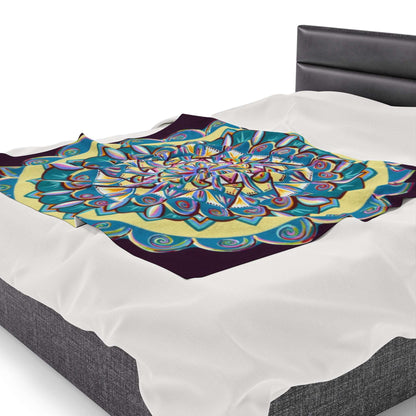 "Almandalayana" Dreamcatcher Blanket - Blue Flame Array All Over Prints