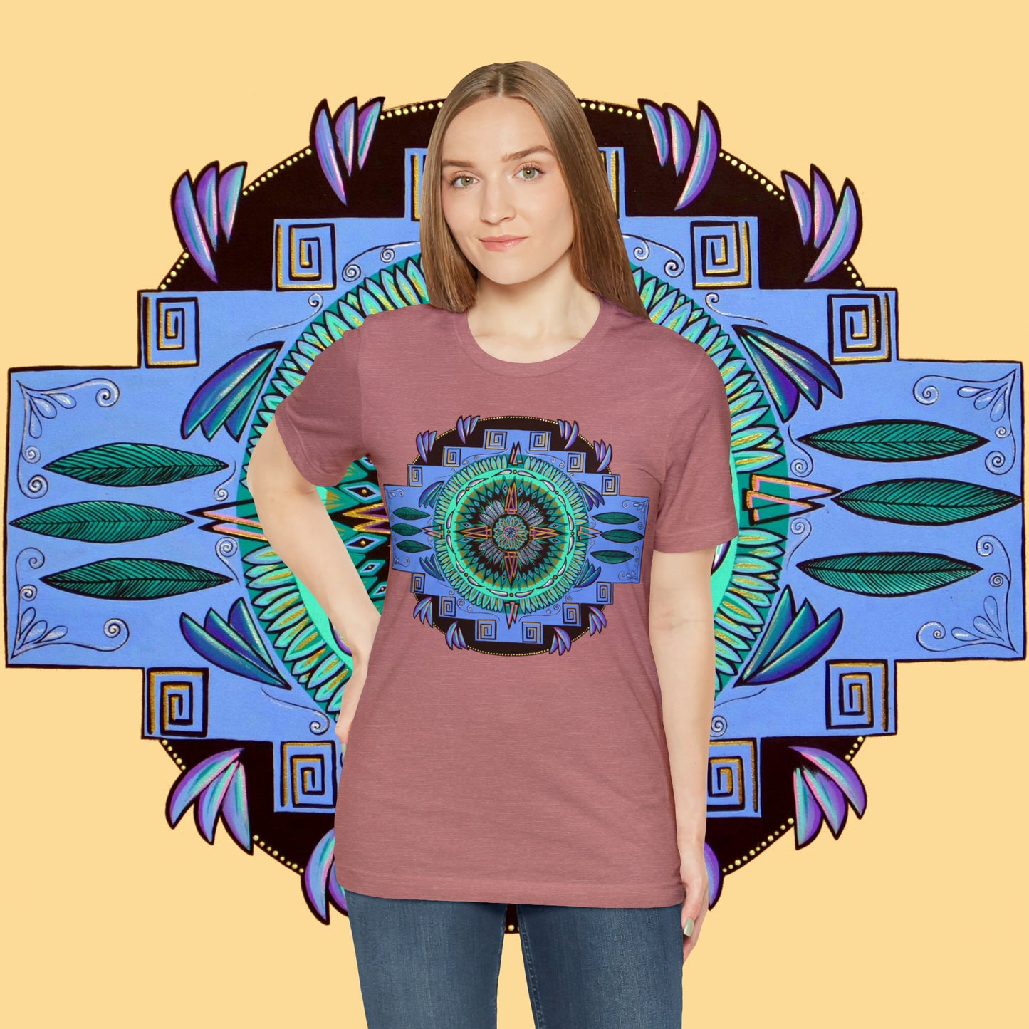 "Plumachakana" Lords & Ladies Tee - Blue Flame Array T-Shirt