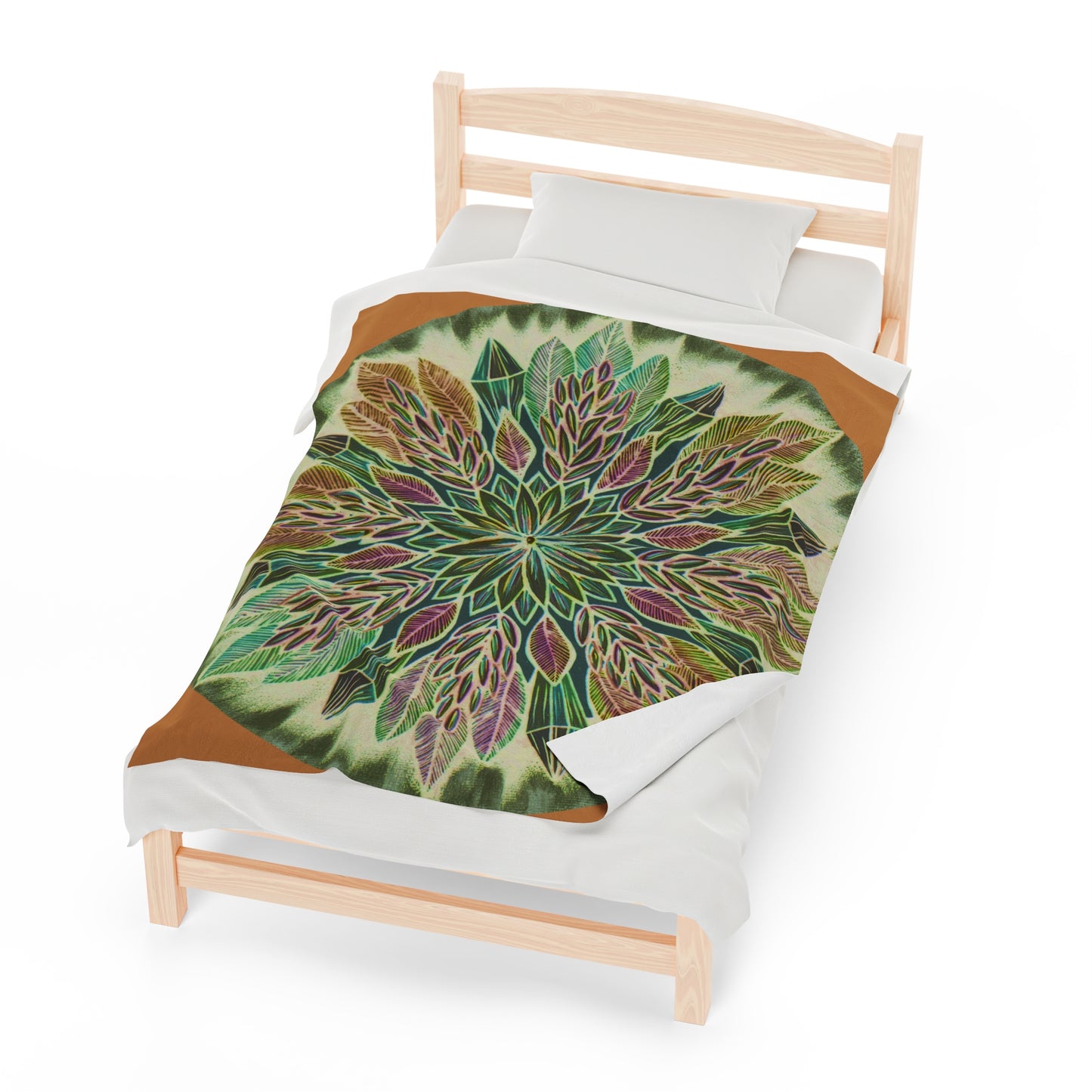 "Krystalhoja Verde" Dreamcatcher Blanket - Blue Flame Array All Over Prints