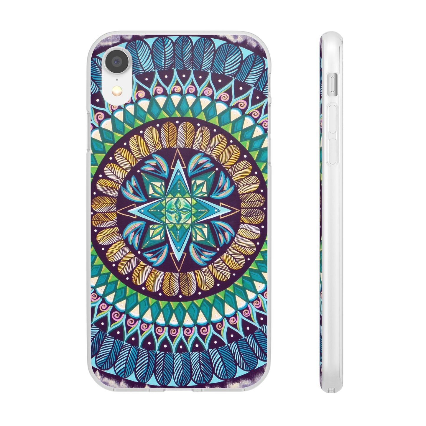 "AquilazurA Kryst'dala" Art Phone Armor (slim-fit) - Blue Flame Array iPhone XR Phone Case