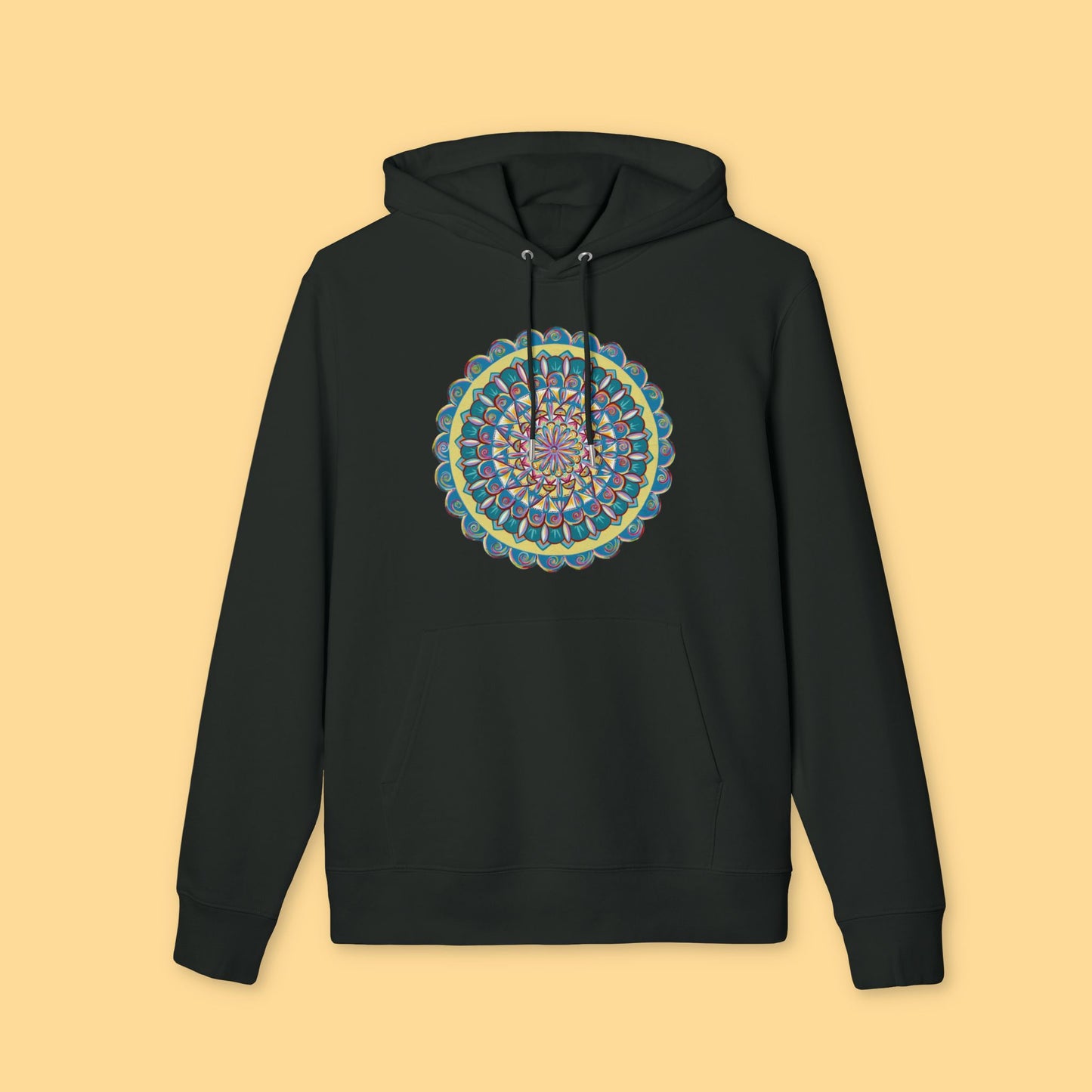 "Almandalayana" Organic Cruiser Hoodie (Font&Back Print)