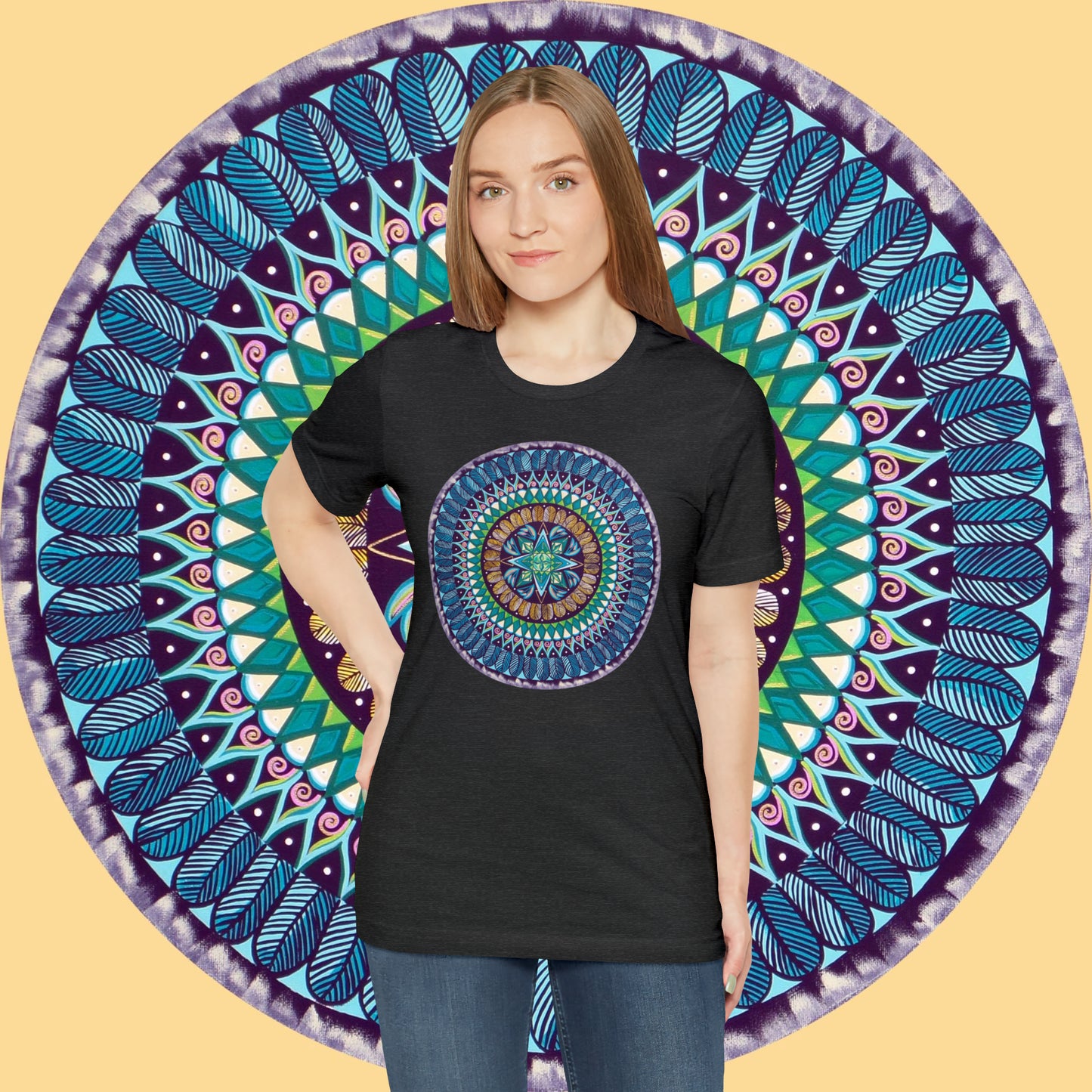 "AquilazurA Kryst'dala" Lords & Ladies Tee - Blue Flame Array T-Shirt