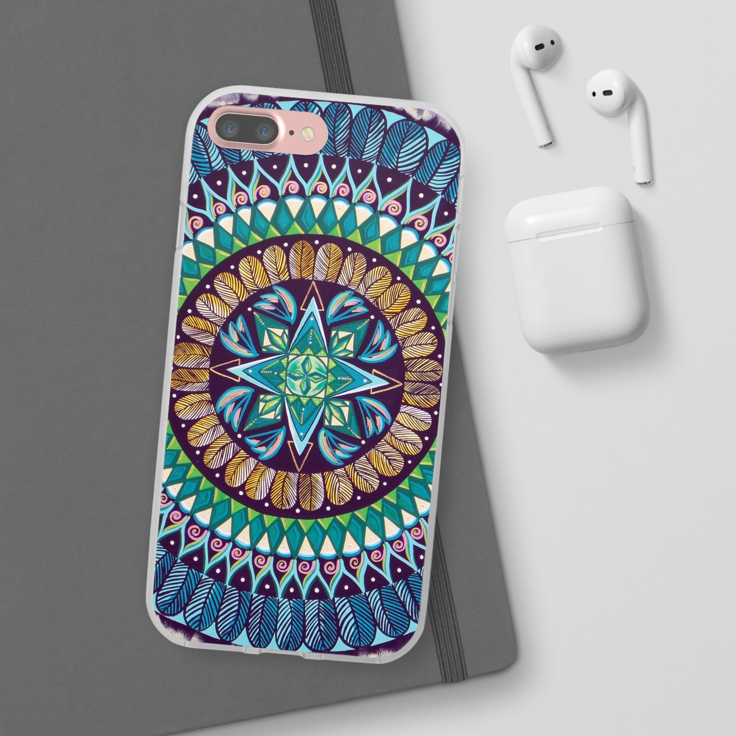 "AquilazurA Kryst'dala" Art Phone Armor (slim-fit) - Blue Flame Array Phone Case