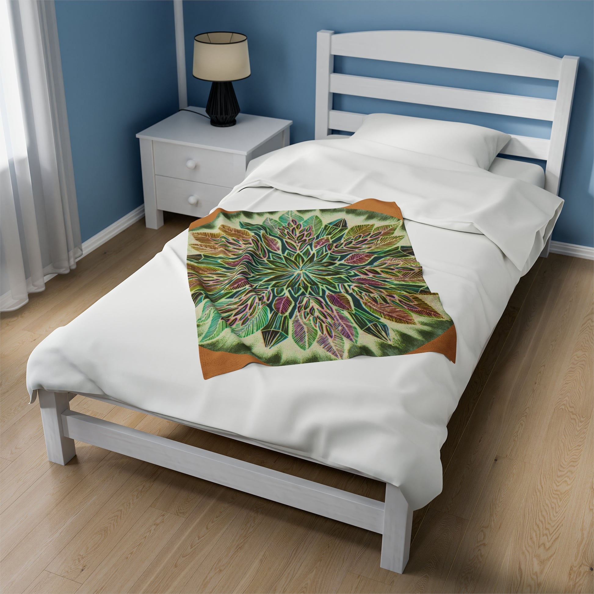 "Krystalhoja Verde" Dreamcatcher Blanket - Blue Flame Array All Over Prints