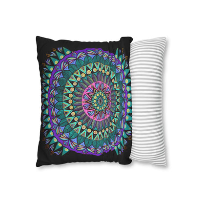 "Mandaladiosa" Dreamcatcher Pillow Cover - Blue Flame Array Home Decor