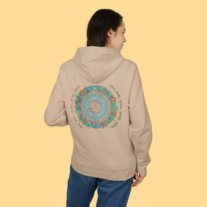 "Mandalavida" Organic Cruiser Hoodie (Font&Back Print)