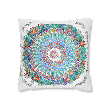 "Mandalavida Blanka" Dreamcatcher Pillow Cover