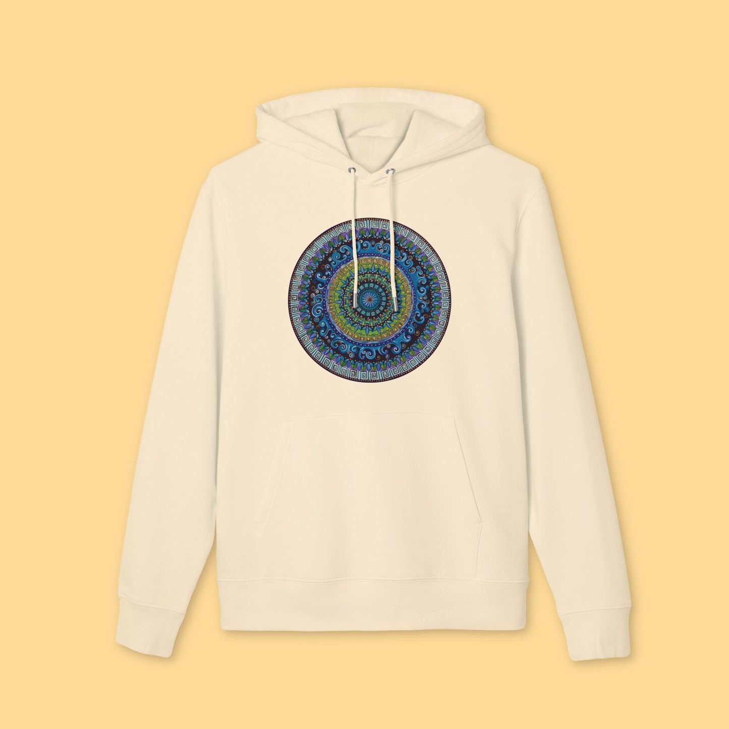 "Mandaquala" Organic Cruiser Hoodie (Font&Back Print)