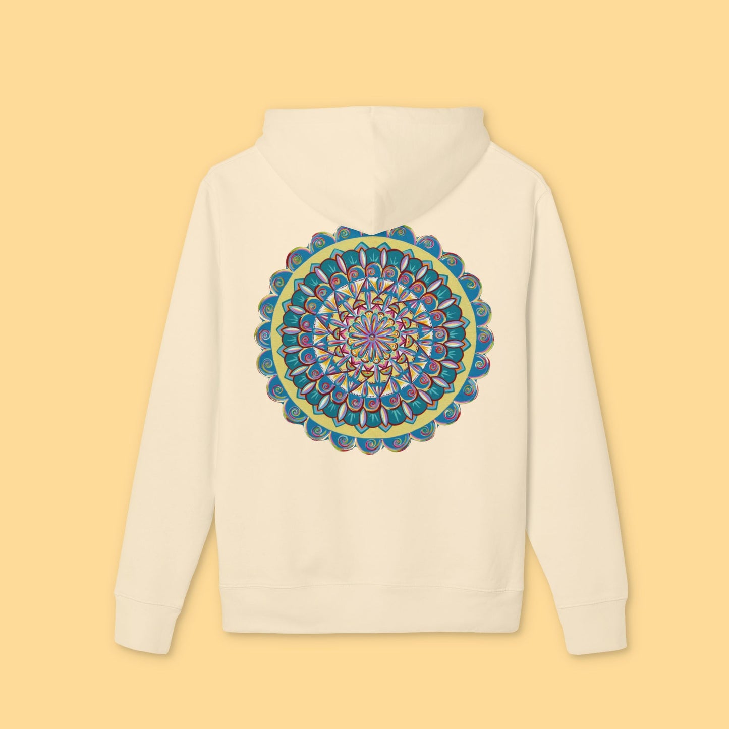 "Almandalayana" Organic Cruiser Hoodie (Font&Back Print)