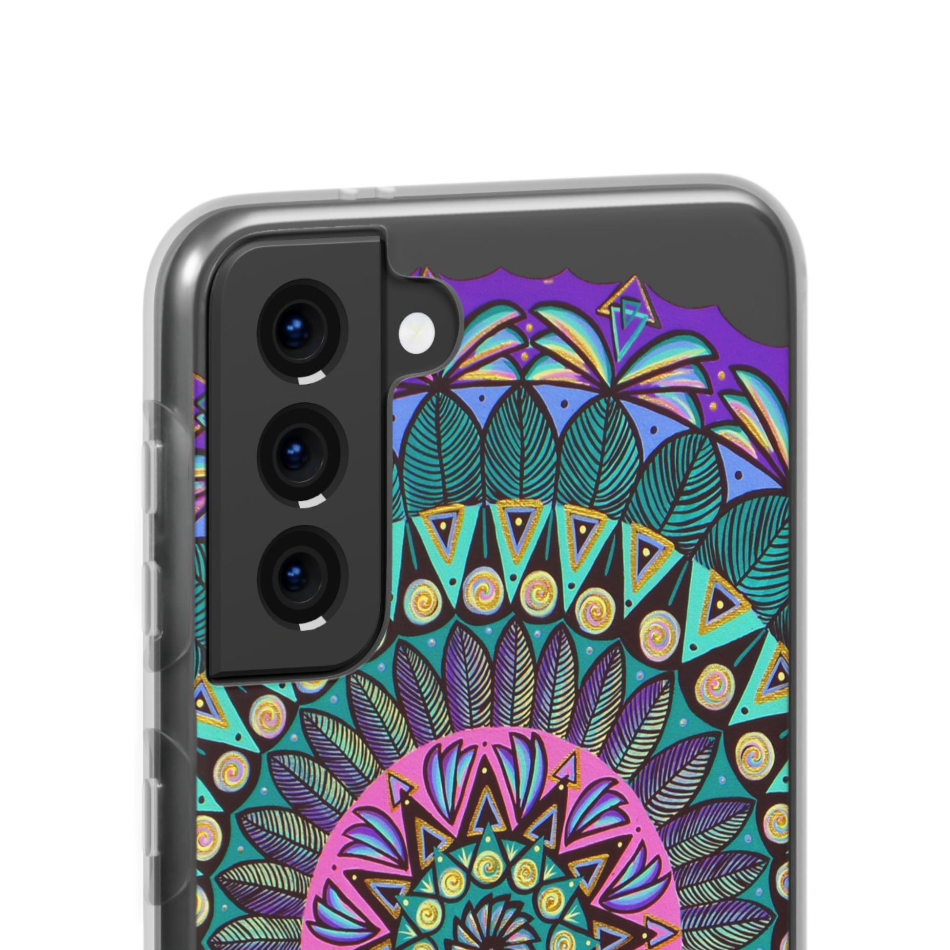 "Mandaladiosa" Art Phone Armor (slim-fit) - Blue Flame Array Phone Case