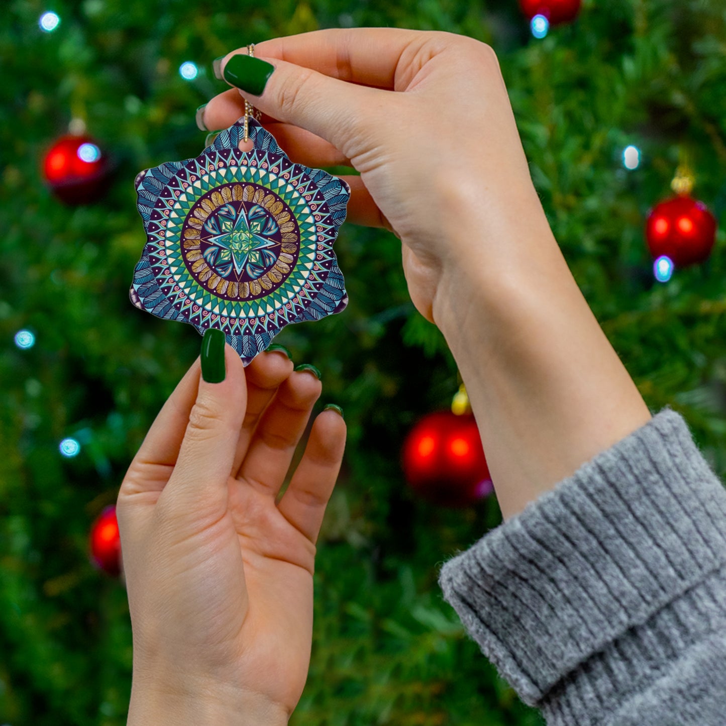 "AquilazurA Kryst'dala" Ceramic Ornament